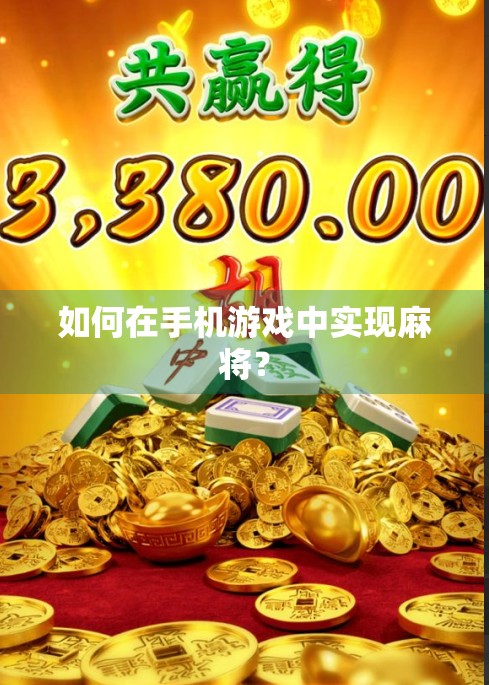 如何在手机游戏中实现麻将？